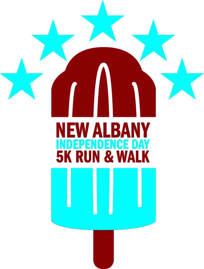 New Albany Symphony Orchestra Independence Day 5k Bombpop Logo