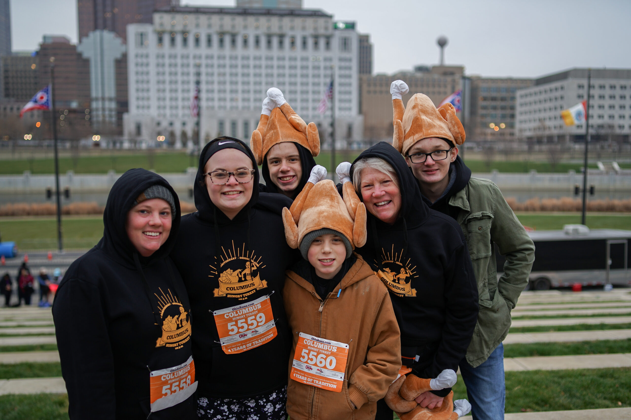 Columbus Hungry Turkey Trot Runners Walkers Participants 5k 10k