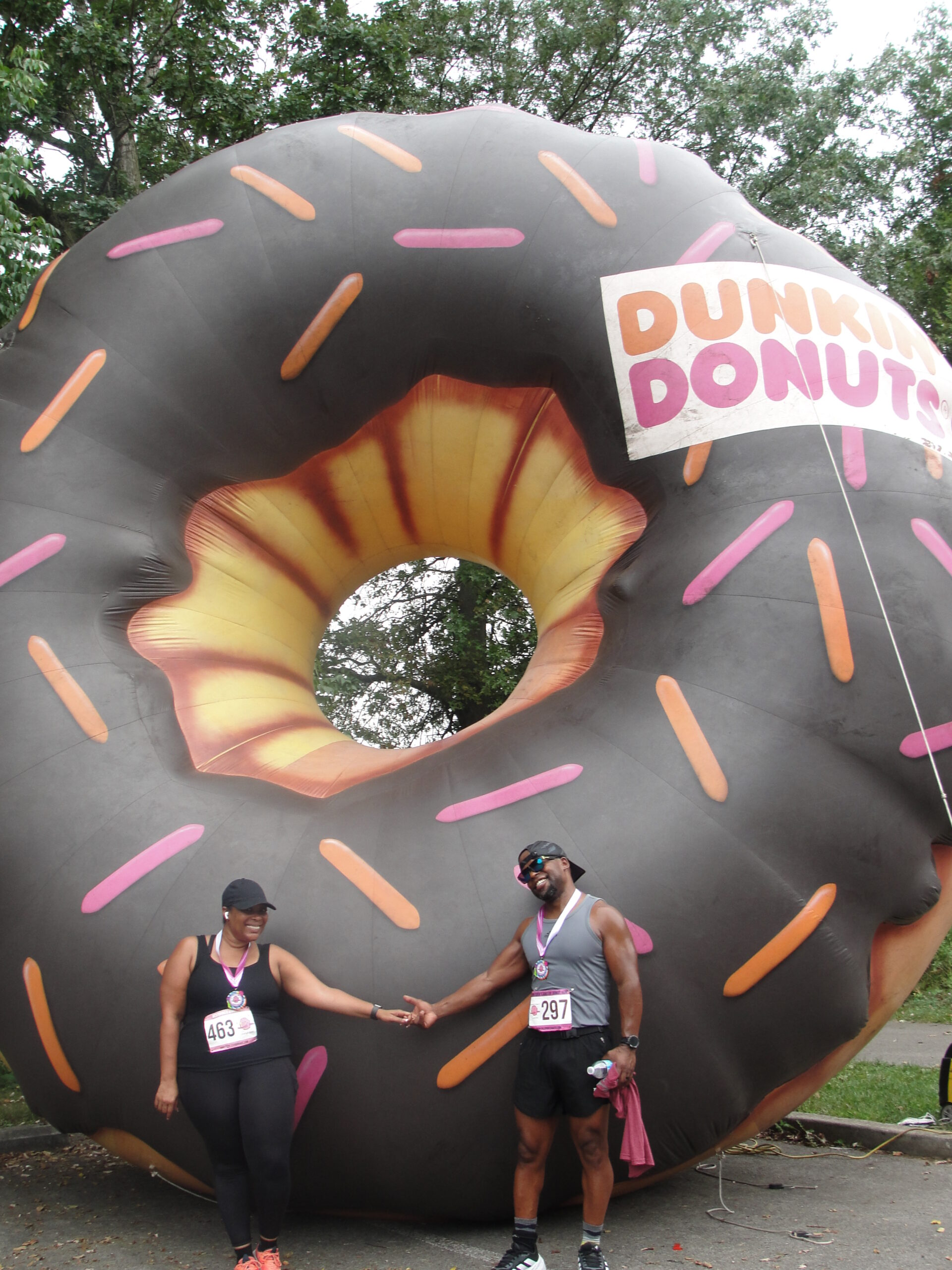 Participants and Finishers - Giant Inflatable Donut -Westerville Donut Run - Columbus Donut Run - USA Race Timing & Event Management - Special Event Rentals - https://www.specialevent-rentals.com/ - https://runsignup.com/Race/OH/Columbus/ColumbusDonutRun - https://www.facebook.com/ColumbusDonutRun/